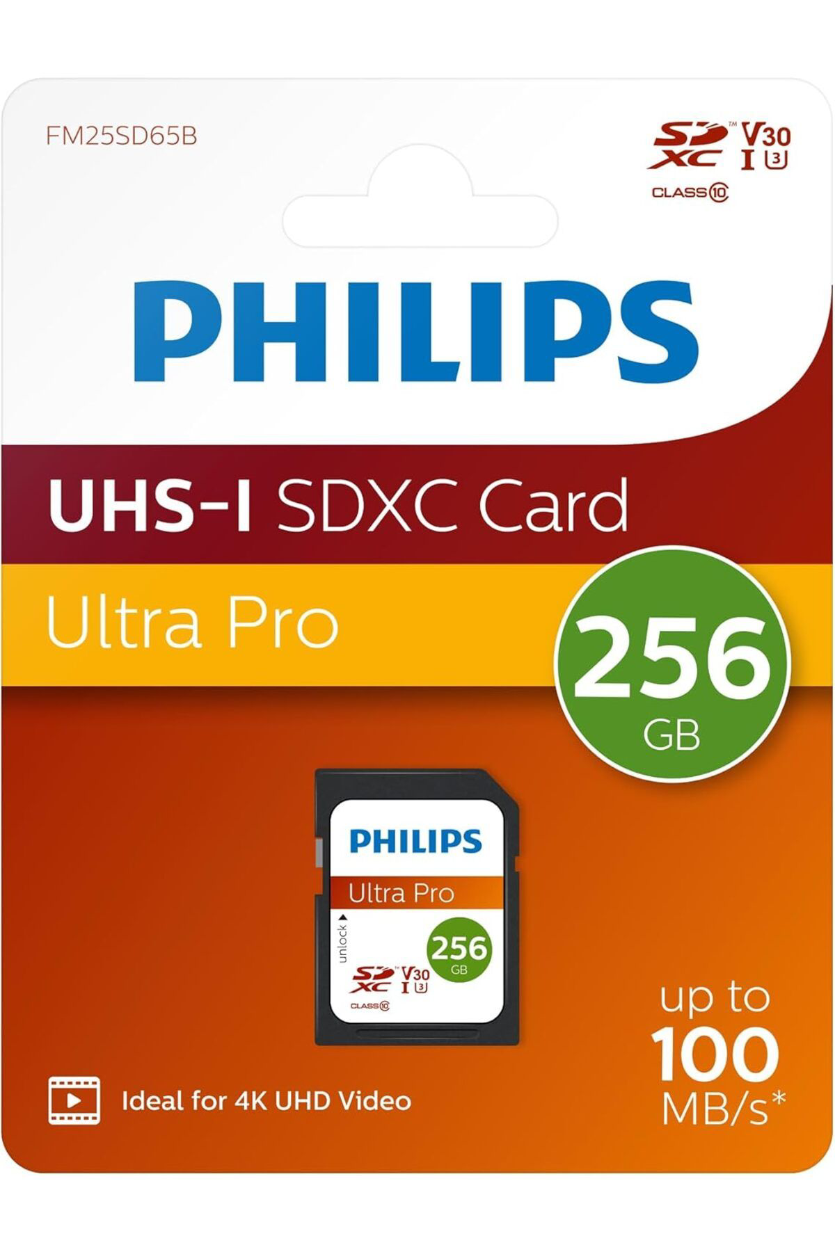 Philips 256Gb Sd Kart | Ultra Pro | V30 – Uhs-İ U3 – 4K Performansi