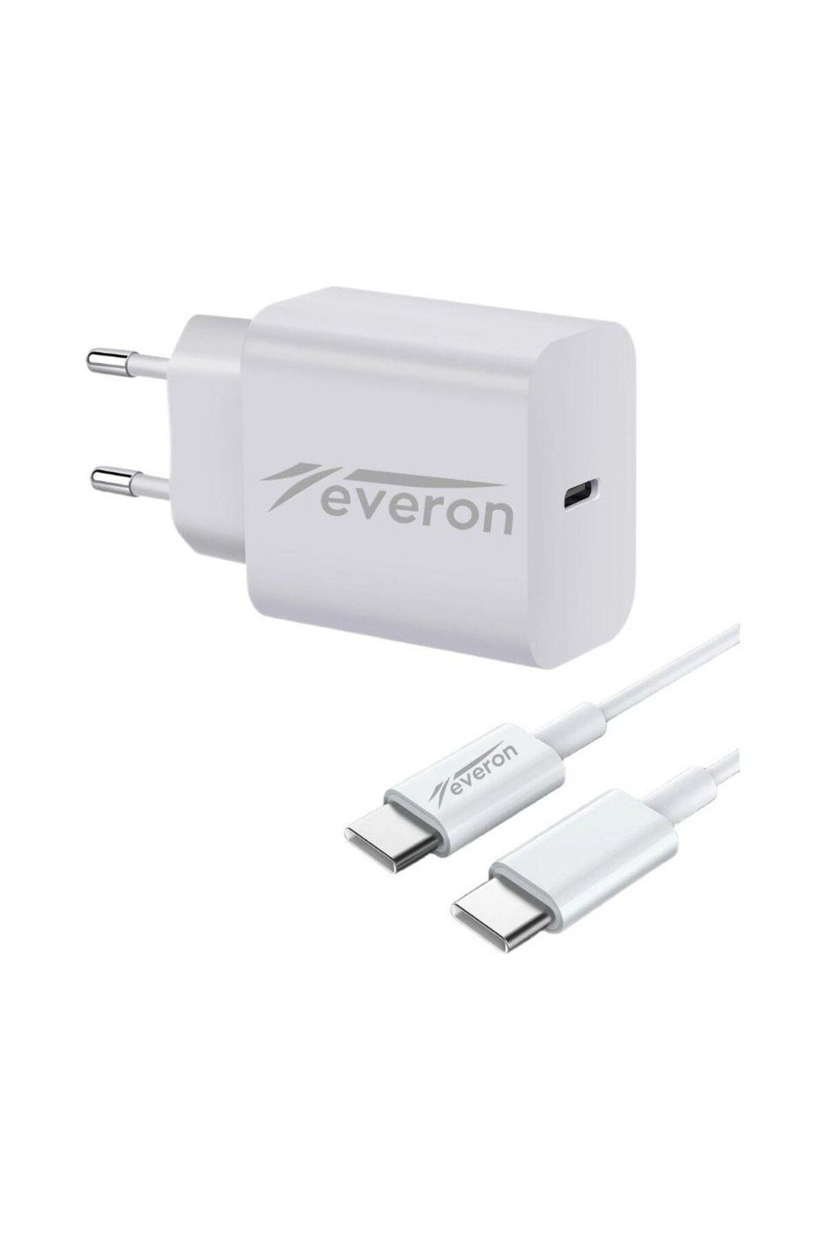 Everon 25W 3.4A Q.C Huawei Enjoy Z İle Uyumlu   Type C Şarj Adaptörü  Ev
