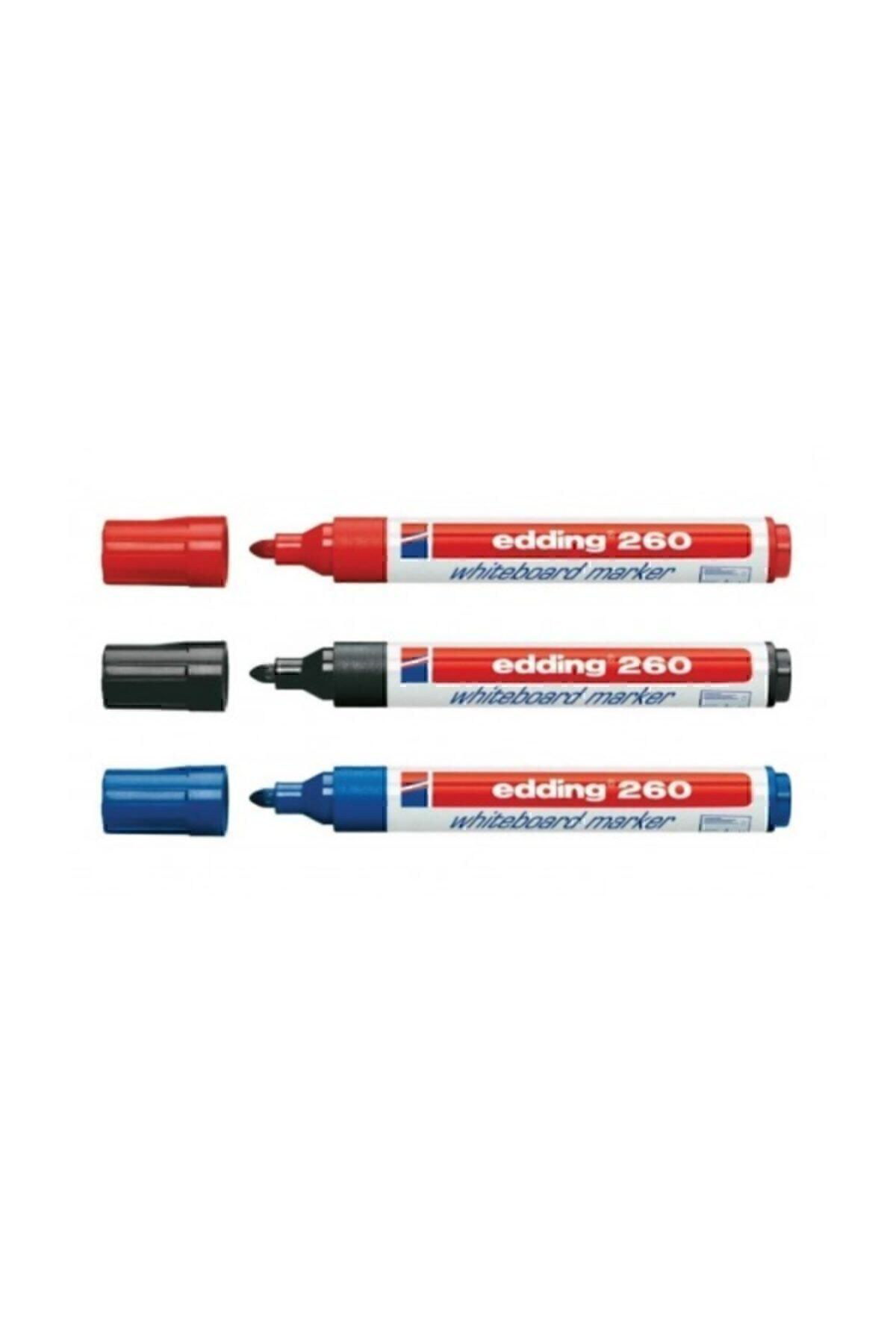 Edding 260 Beyaz Yazi Tahtasi Kalemi Silinebilir 3 Renk