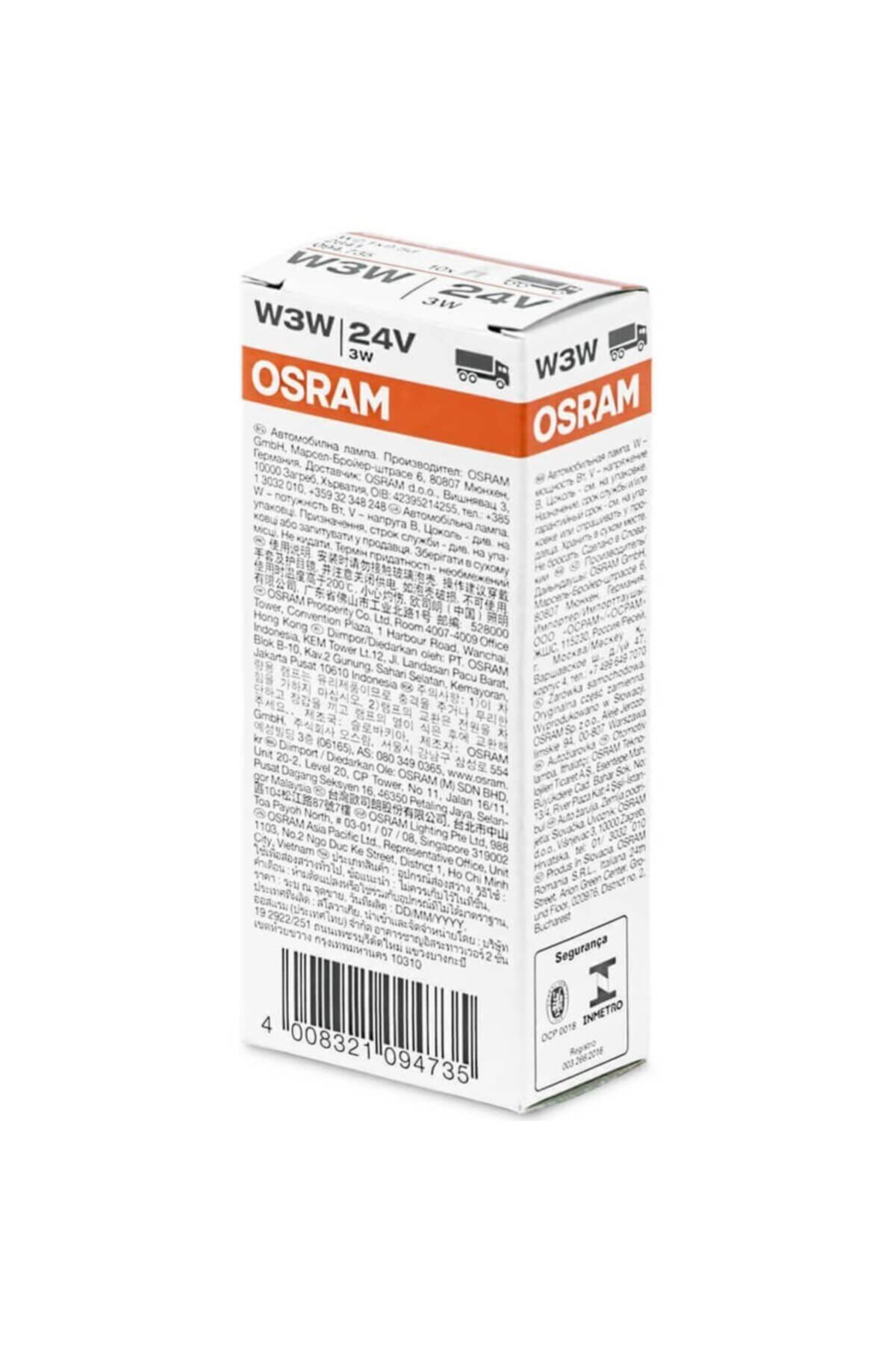 Osram 2841 Fs10 W3w Dipsiz Ampul 24 Volt 3Watt 10 Adet