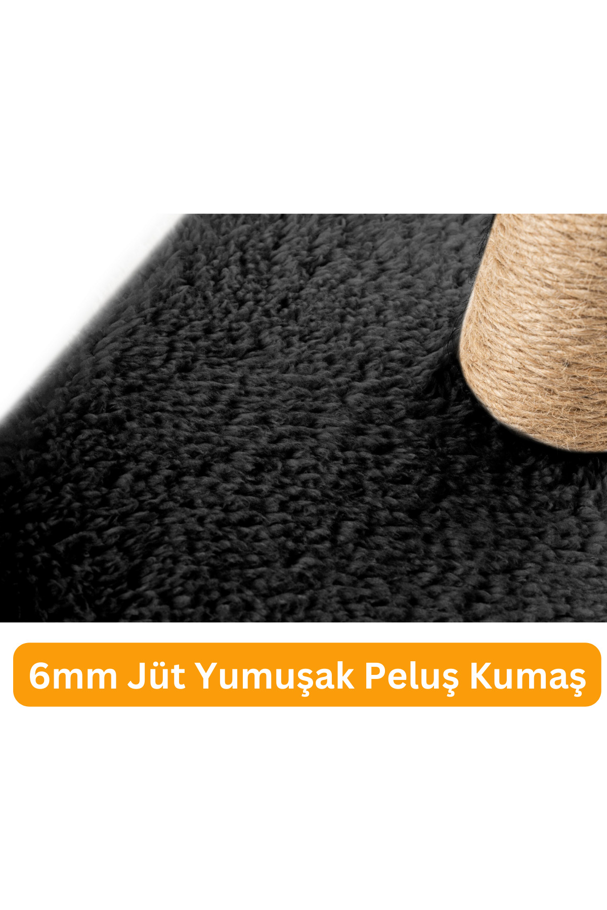 Beylini 2Li Kedi Tirmalama Tahtasi Peluş Kumaş Demonte 42Cm 2 Adimli Zipl