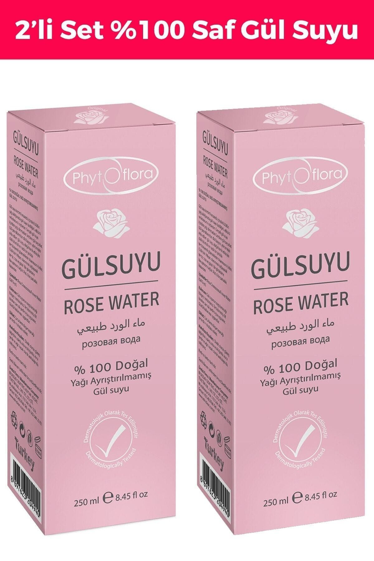 Phytoflora 2'Li Set Gözenek & Cilt Sikilaştirici Gül Suyu Tonik Etkili