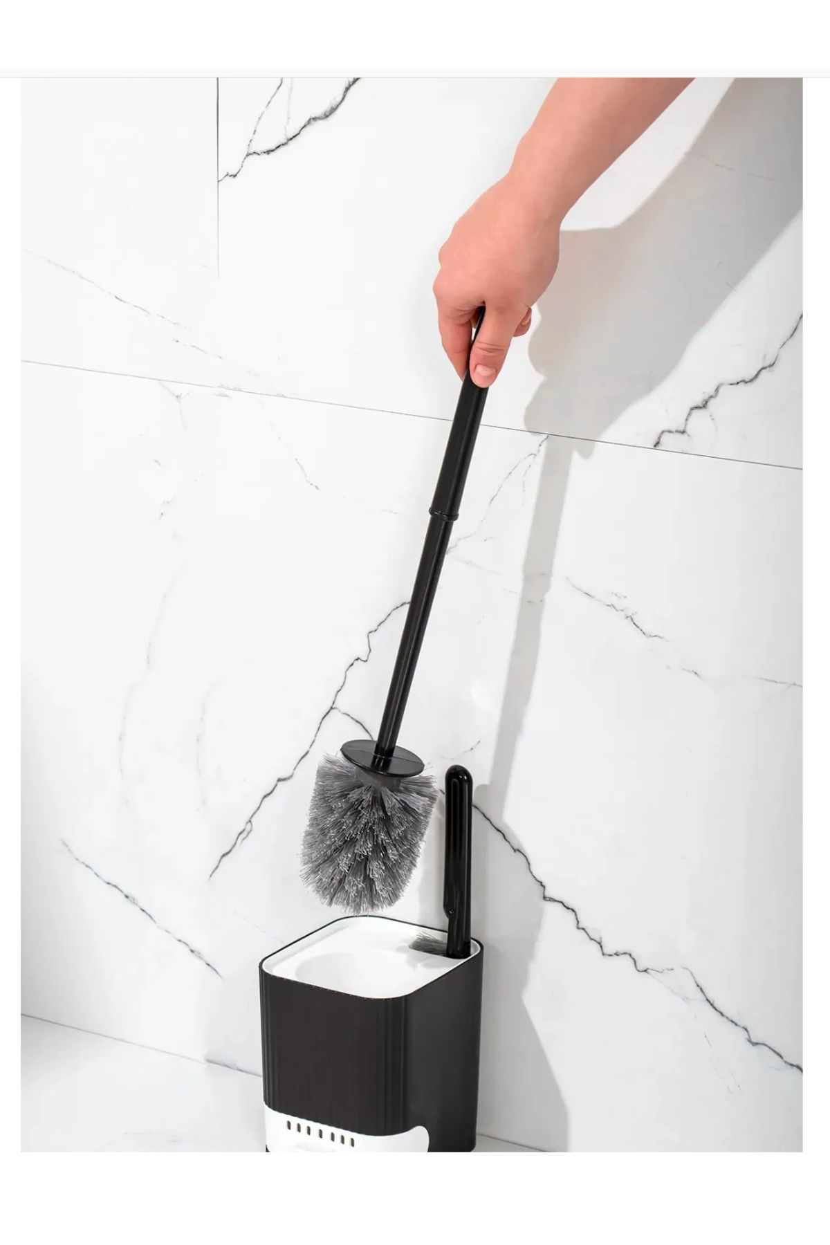 2li Su Akıtmayan Yapışkanlı Banyo Lavabo Wc Temizleme Fırçası-Sil