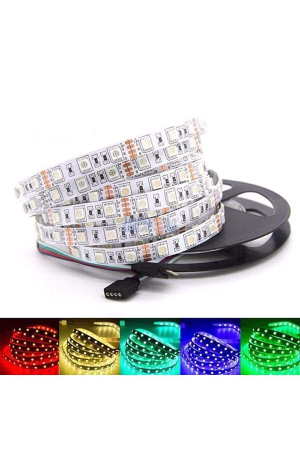 Zs Demir 3 Çipli Rgb İç Mekan Şerit Led 5 Metre Dekoratif Aydinlatma