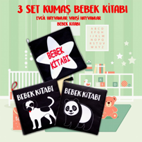 Ada Detox 3 Kitap Tox Siyah-Beyaz Evcil, Vahşi Hayvanlar Ve Bebek Kumaş Ses