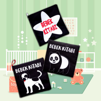 Ada Detox 3 Kitap Tox Siyah-Beyaz Evcil, Vahşi Hayvanlar Ve Bebek Kumaş Ses