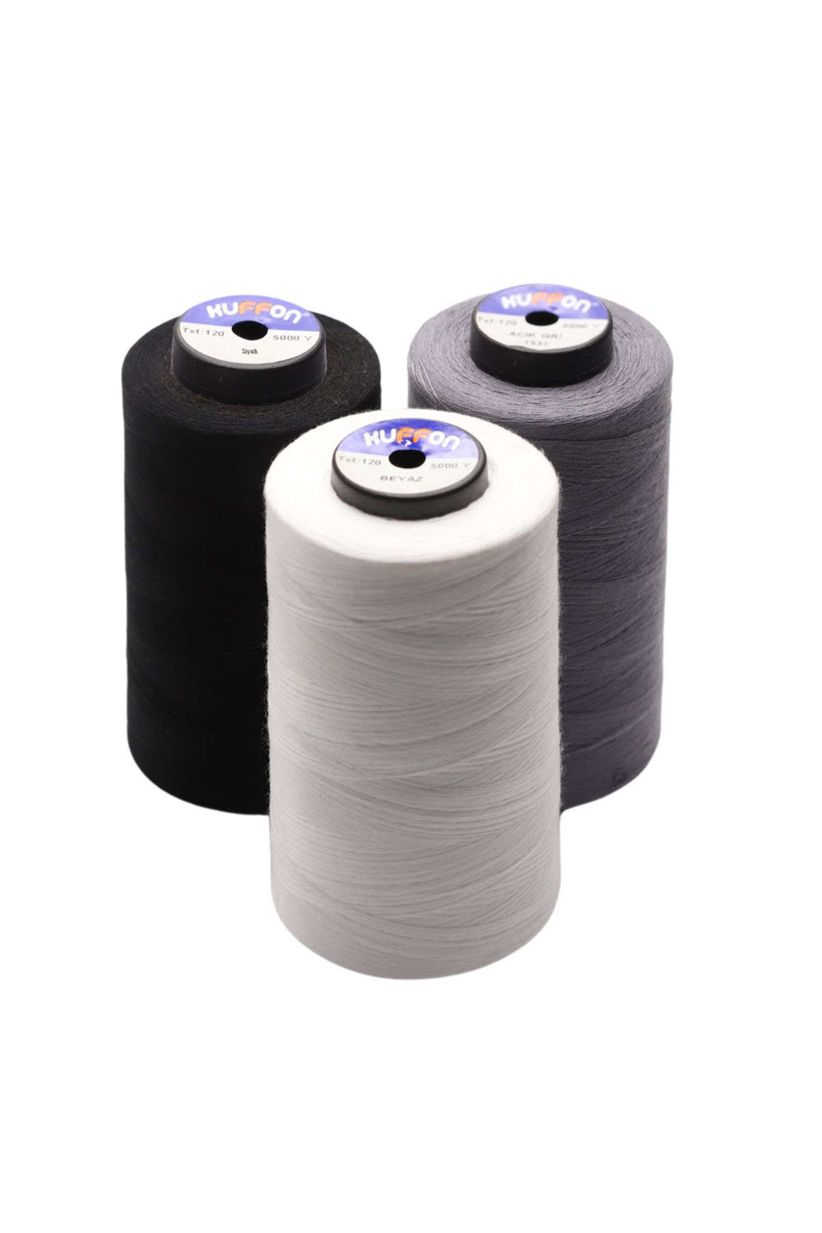 Kuffon 3 'Lü Set Dikiş İpliği 120 No 5000M Polyester