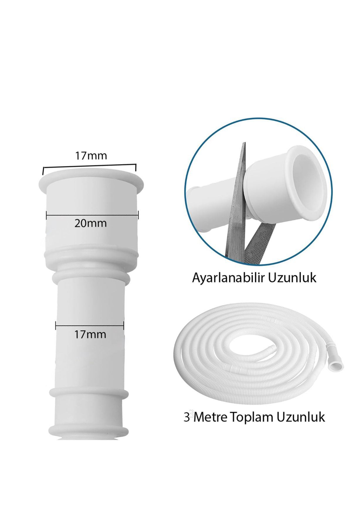 Go İthalat 3 Metre Klima Drenaj Gider Borusu (4928)