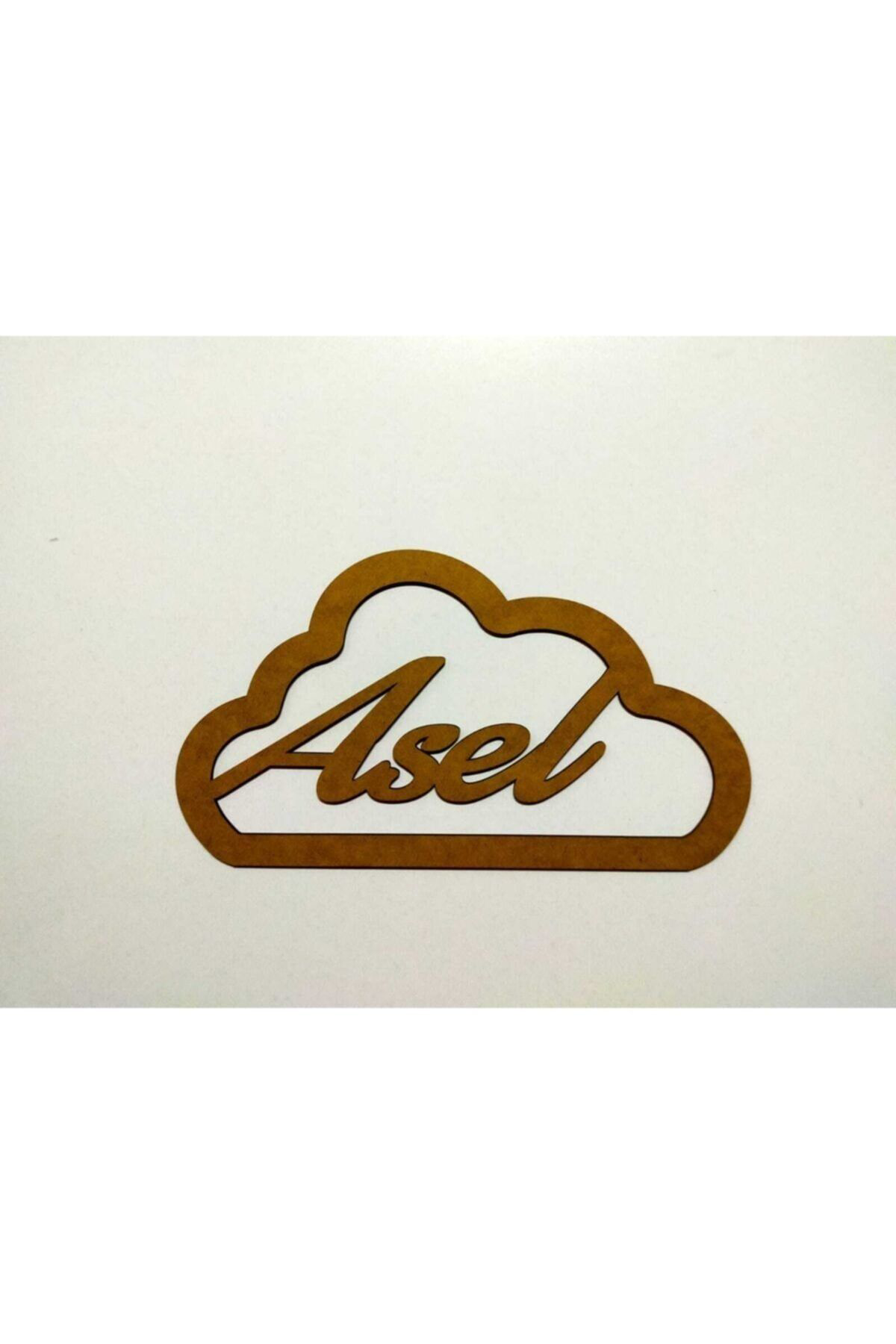Leylaser 3 Mm Ham Mdf Bulut Ahşap Makrome Kasnak İsimlik Alti Düz 35X22 Cm
