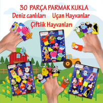 Ada Detox 3 Set - 30 Parça Tox Deniz Canlilari,  Çiftlik Ve Uçan Hayvanlar 