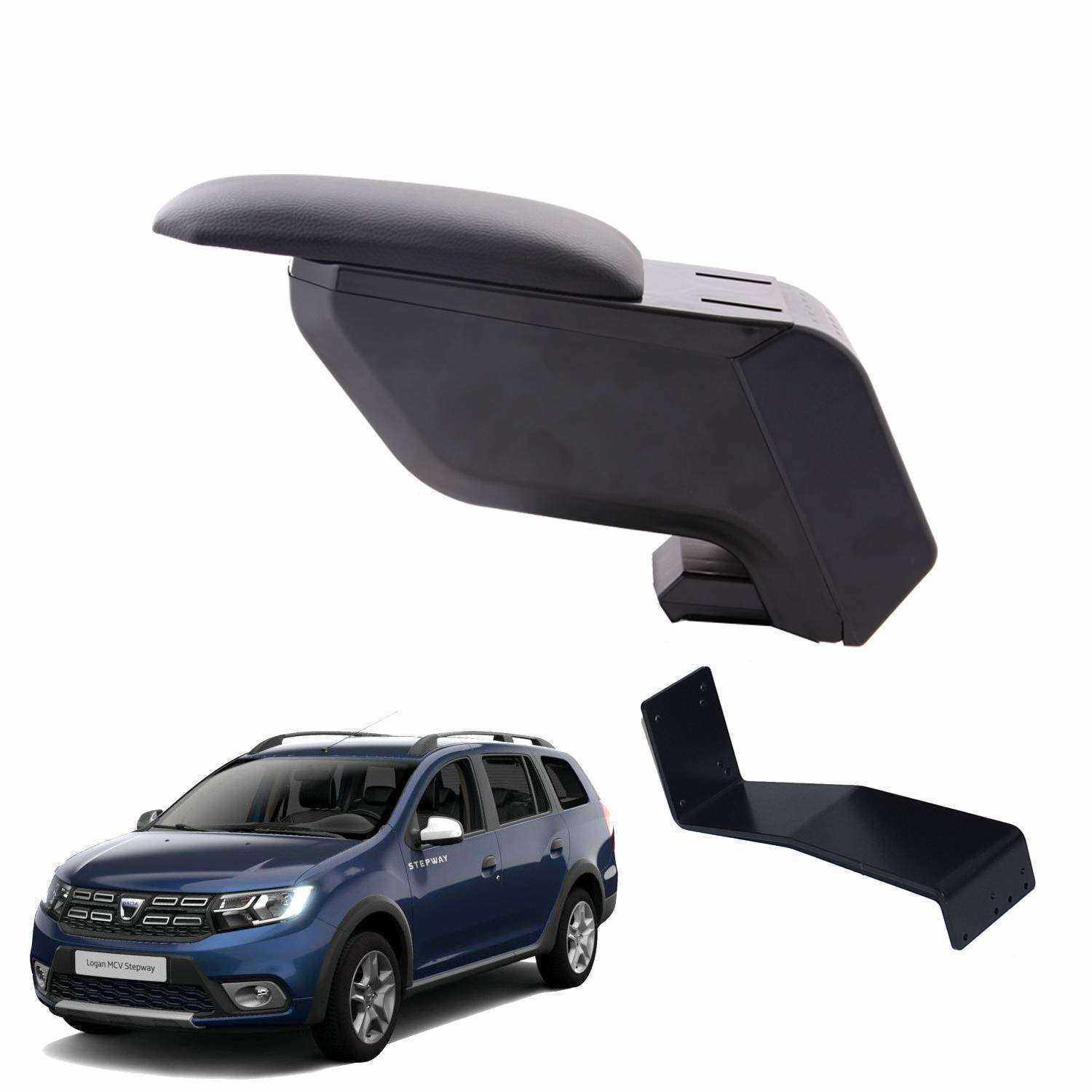 3 Tıkla Dacia Logan MCV 2021 Delmesiz Çelik Ayaklı Siyah Kolçak K