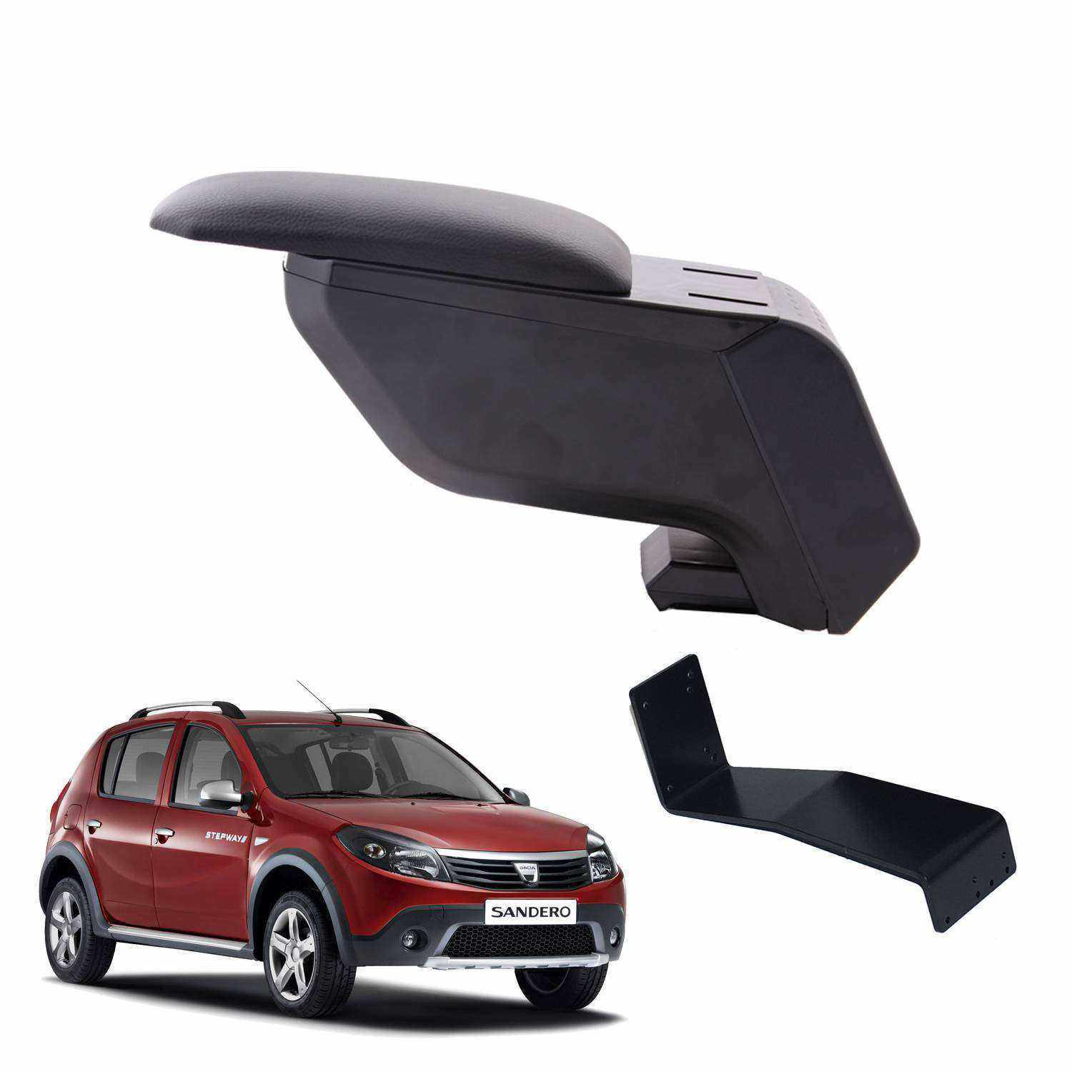 3 Tıkla Dacia Sandero Stepway 2009 Delmesiz Çelik Ayaklı Siyah Ko