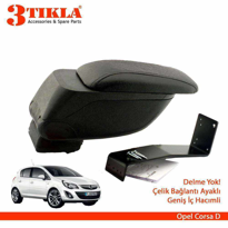 3 Tıkla Opel Corsa D Geniş Hacimli  Delmesiz Çelik Ayaklı  Kolçak