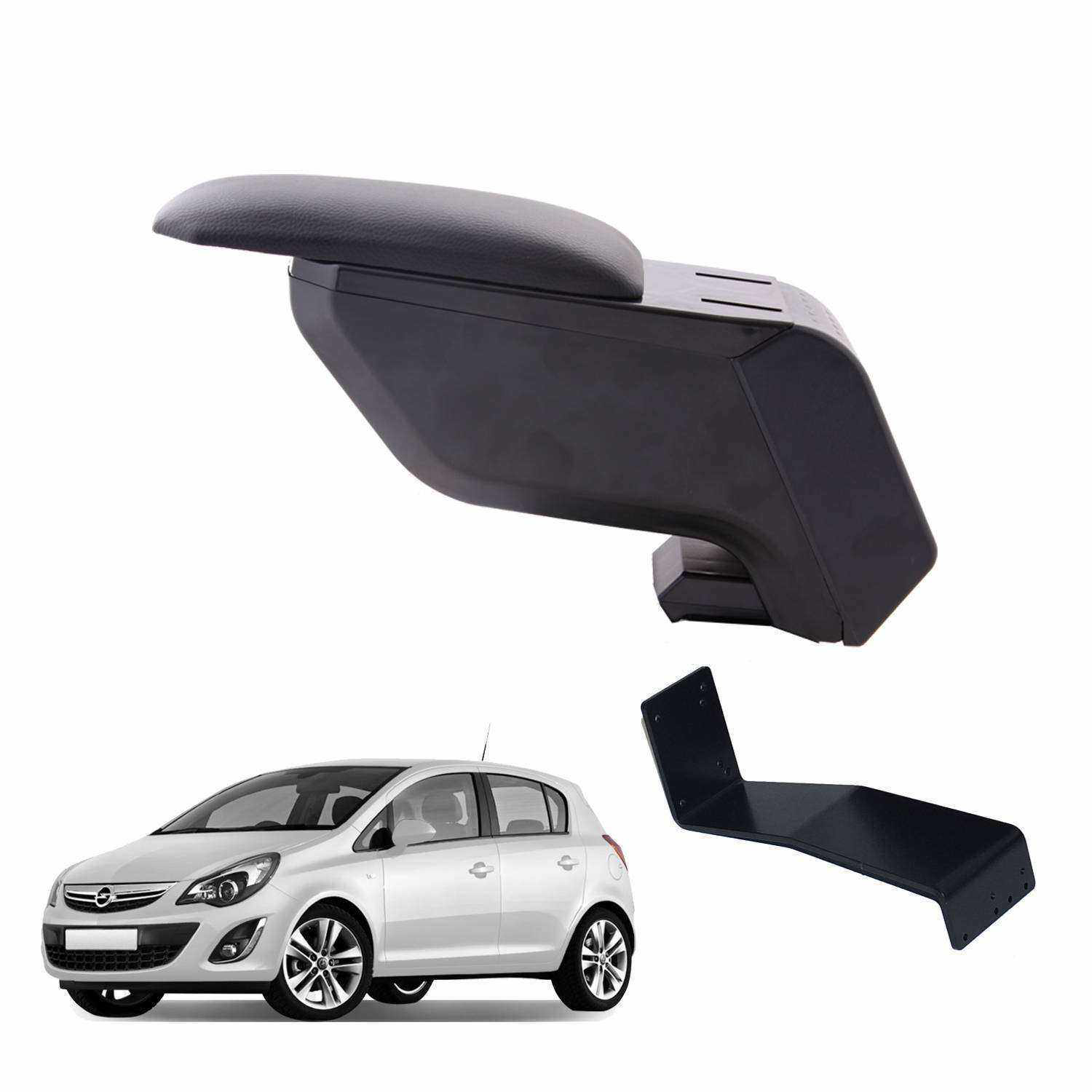 3 Tıkla Opel Corsa D 2009 Delmesiz Çelik Ayaklı Siyah Kolçak Kol