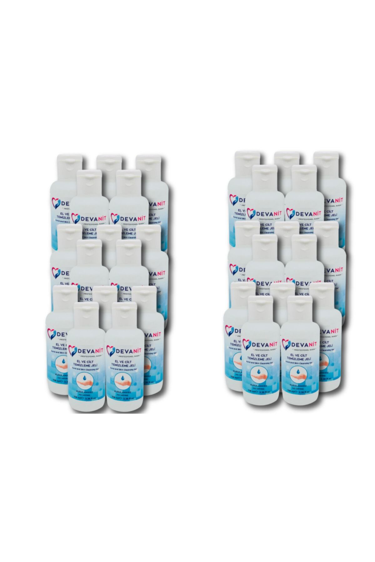 Aşk-İ Sermest 30 Adet. 100 Ml Jel. Devanit Dezenfektan - El Temizleme Jeli