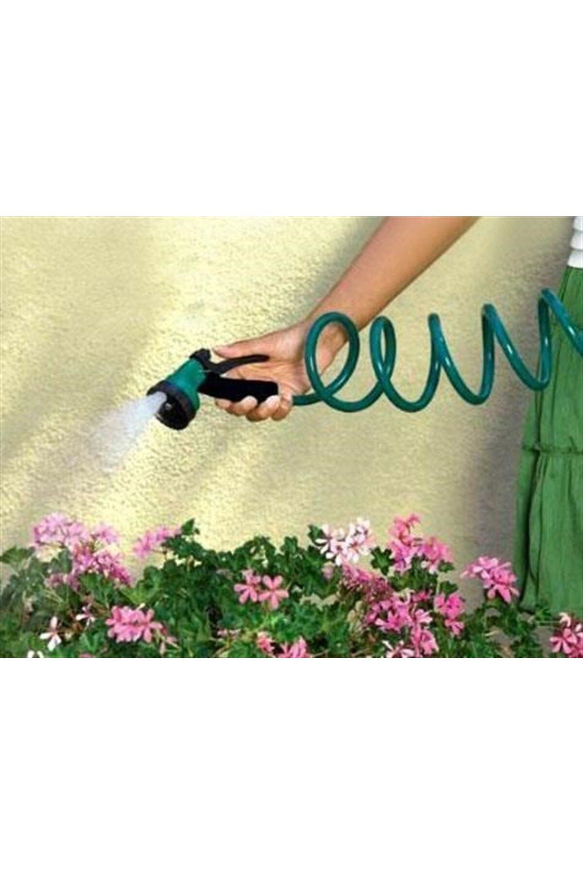 Ok Aksesuar 30 Metre Spiral Hortum + 4 Fonksiyonlu Özel Sulama Tabancasi Go50