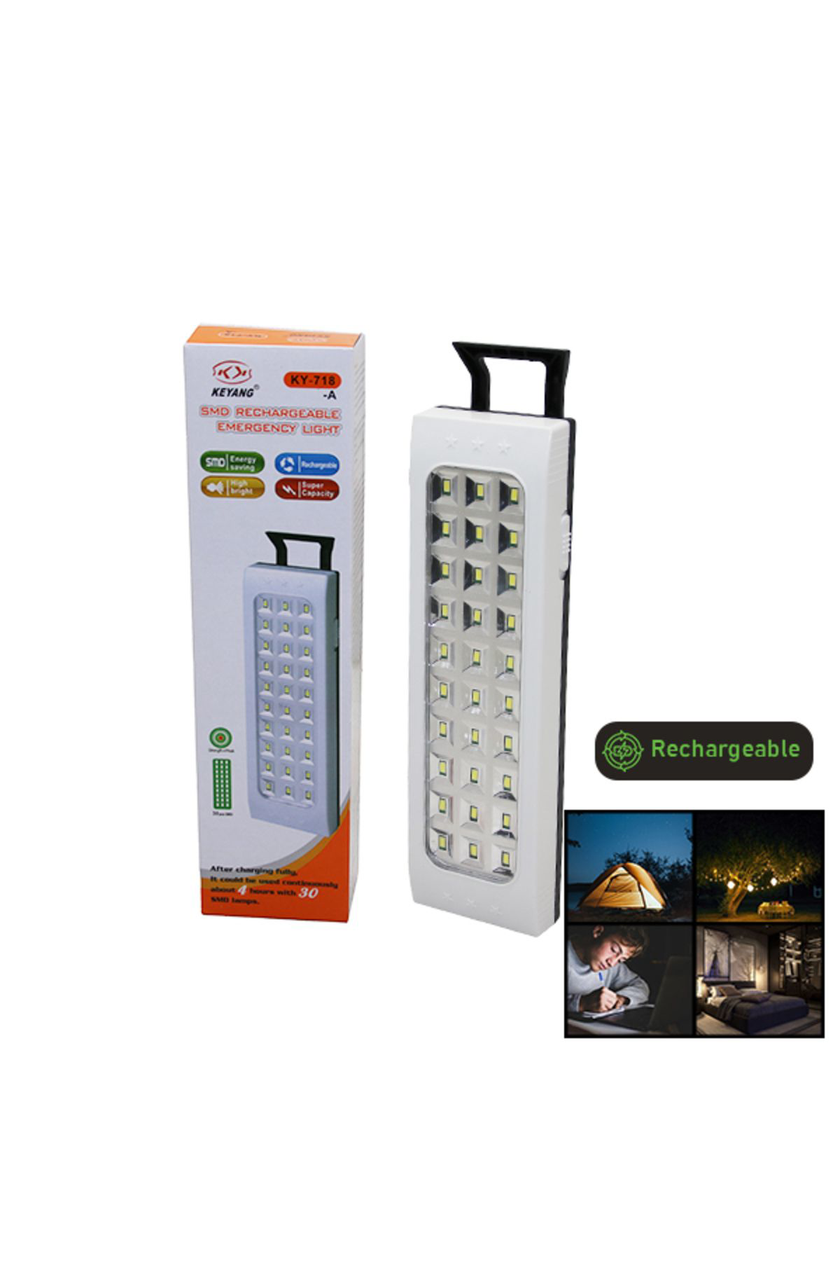Tgmz 30 Smd Led Şarjli İşildak Fener - Emergency Light (K0)