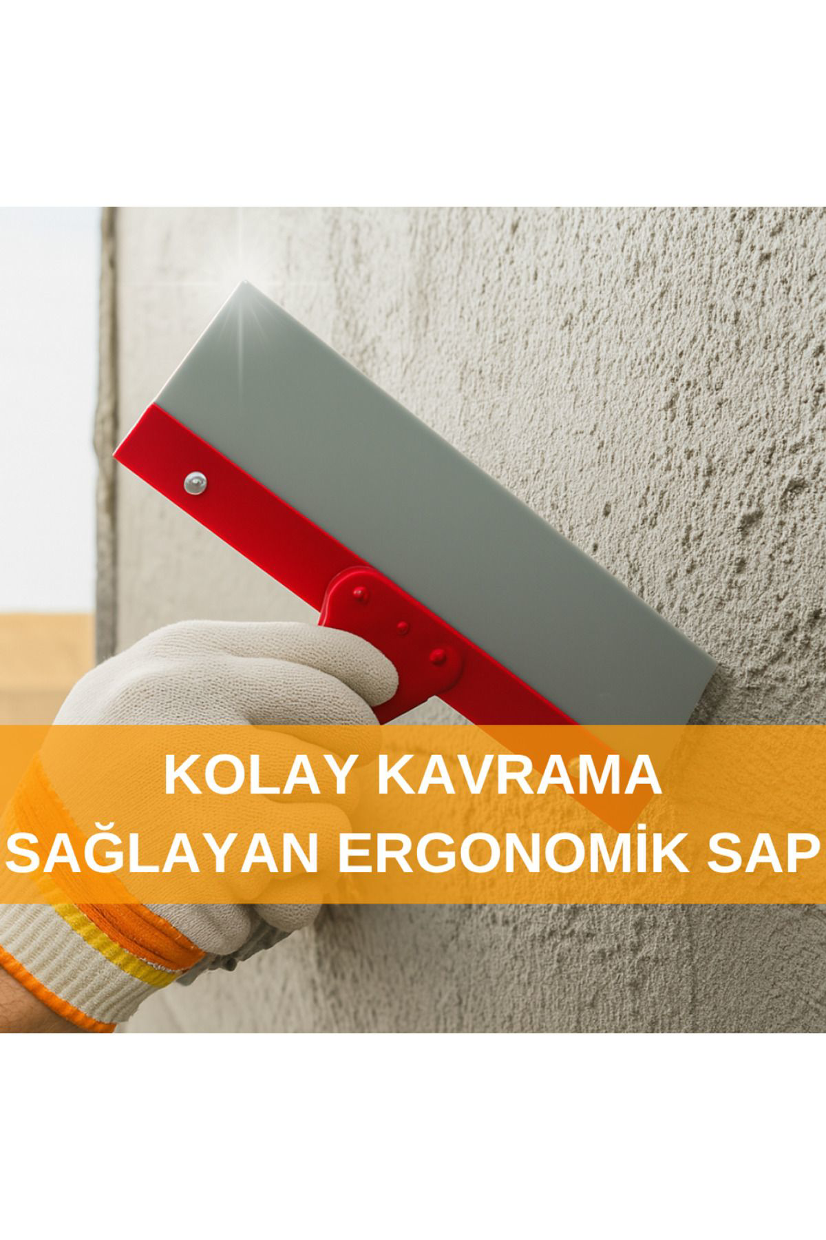Beylini 30Cm Raspa Zemin Duvar Yer Tavan Köşe Büyük Spatula Profesyonel K