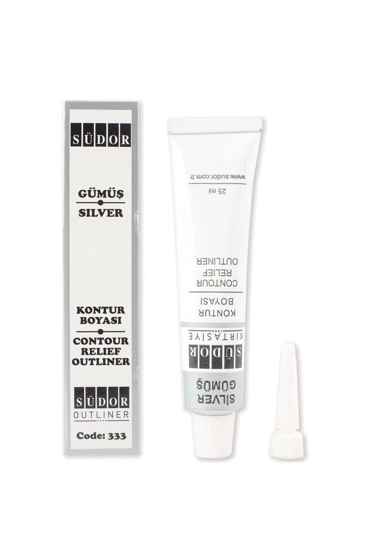 Südor 331 Kontur Boyasi Gümüş 25 Ml