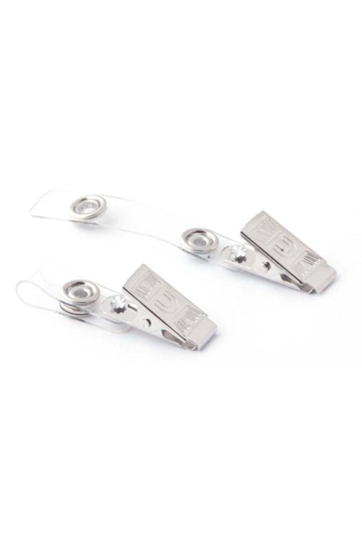 Mas 3536 Kart Klipsi Metal Maşali Şeffaf Tekli (1 Adet)