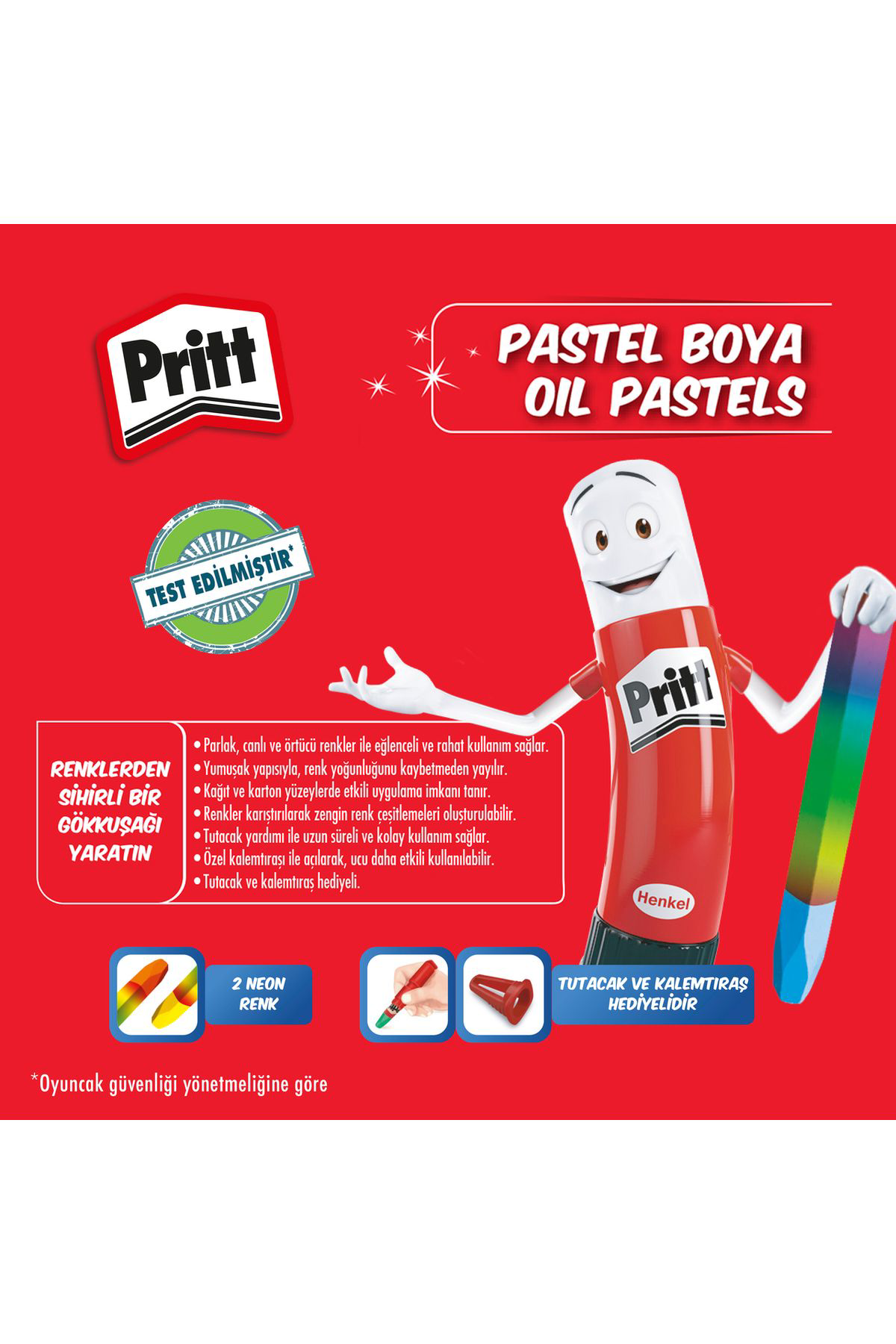 Pritt 36 Li Çantali Pastel