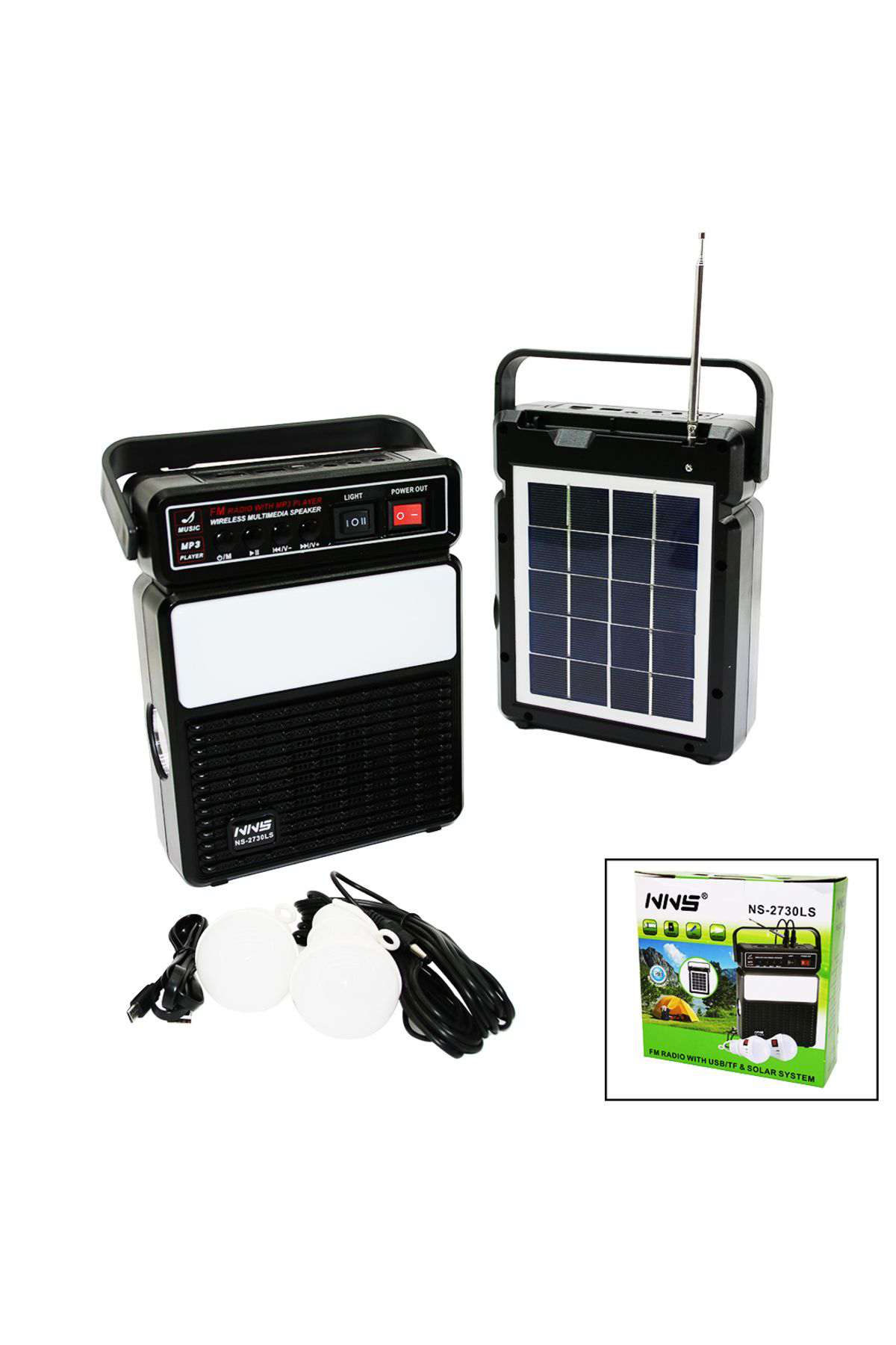 Ok Aksesuar 3İn1 - Solar2in1 Dik Model El Feneri - Radyo - Mp3bluetooth - Usb