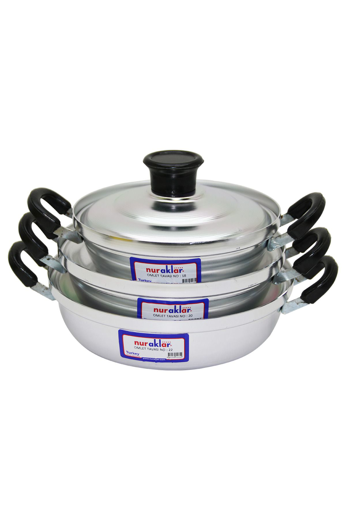 Ok Aksesuar 3Lü Alüminyum Omlet Set No-18-20-22 Go50606819240