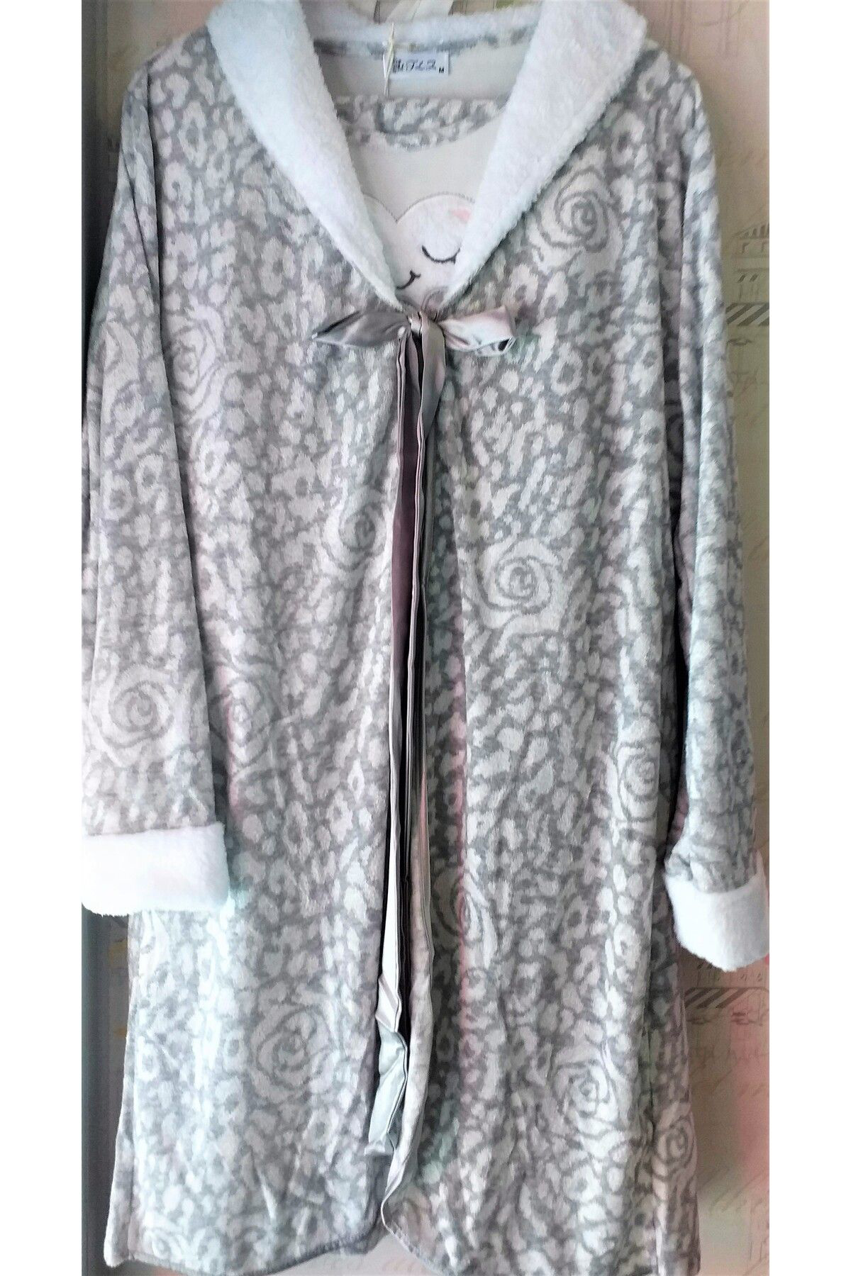 Flz Pijama 3'Lü Hamile Pijama Takimi Gri Flz
