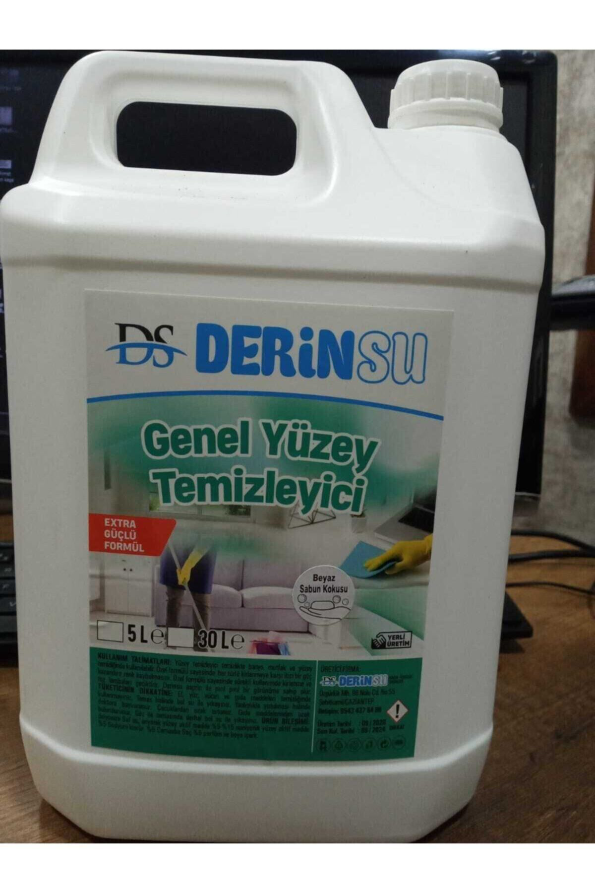 4 Adet 5 Lt Derinsu Beyaz Sabun Kokulu Genel Yüzey Temizleyici