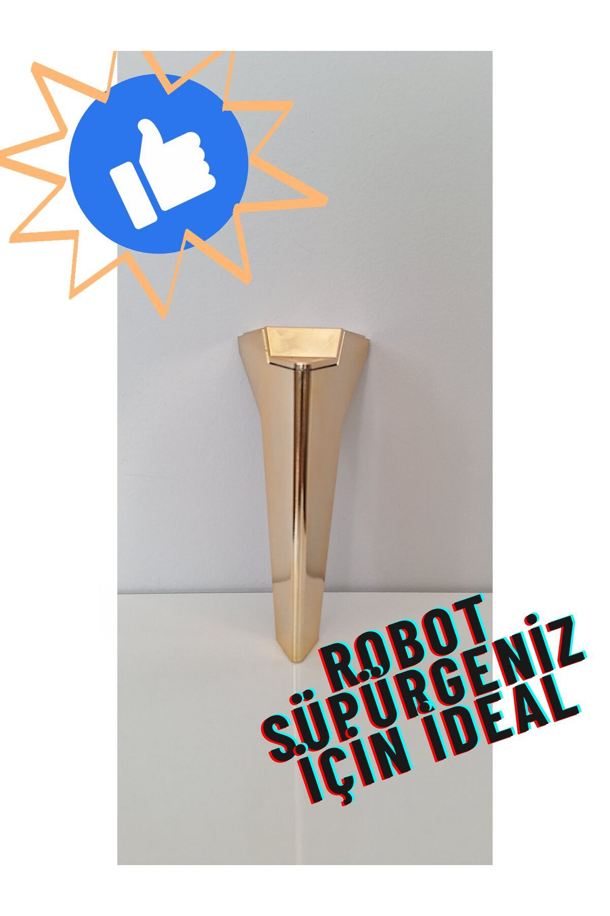 Hyk Group 4 Adet Gold Mobilya Koltuk Tv Ünitesi Puf Ayaği Robot Süpürge Yük