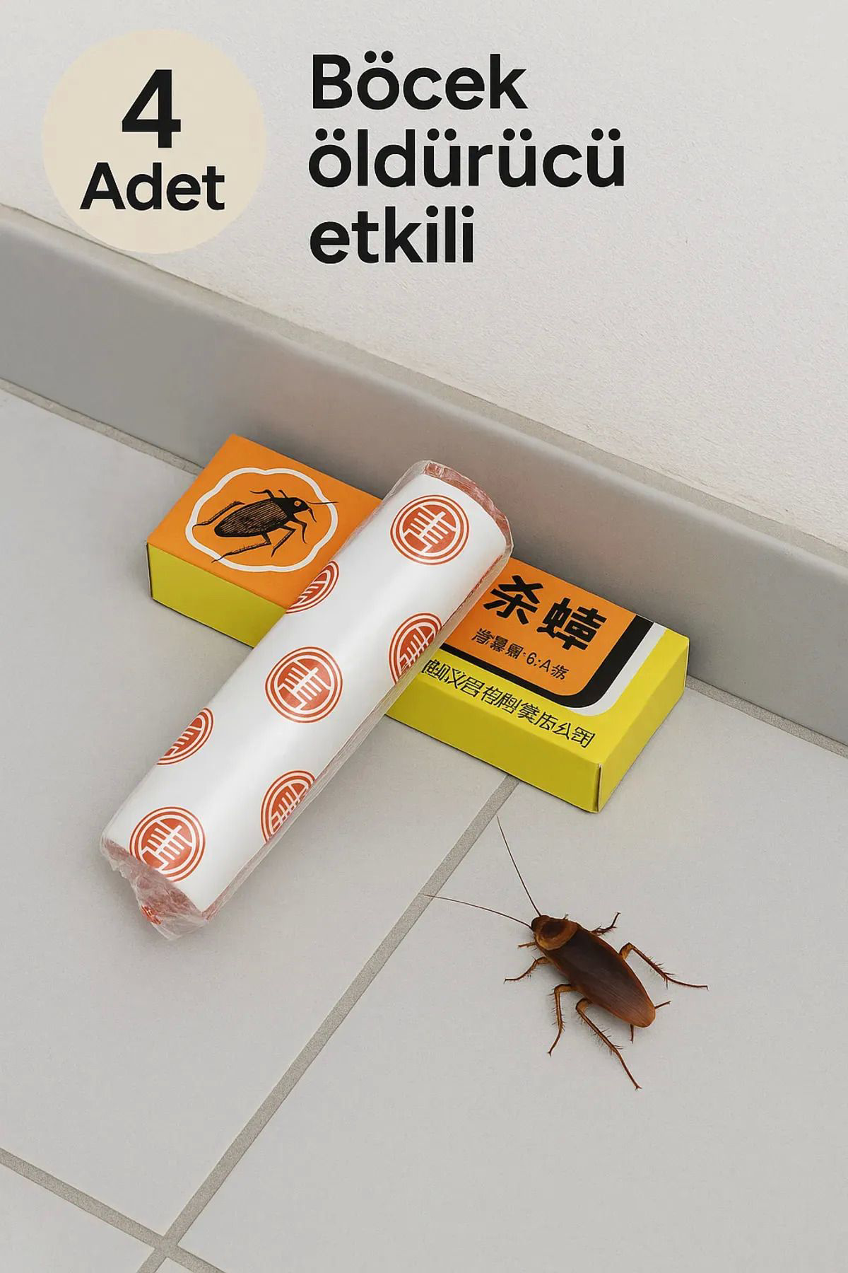 Yusuftex 4 Adet Haşere Tebeşiri - Böcek Önleyici Tebeşir - Etkili Hamam Bö