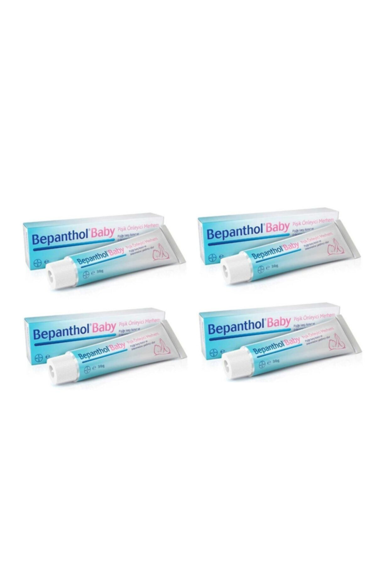 Bepanthol 4 Adet Provitamin B5 İçeren Baby Pişik Önleyici Merhem 30 Gr