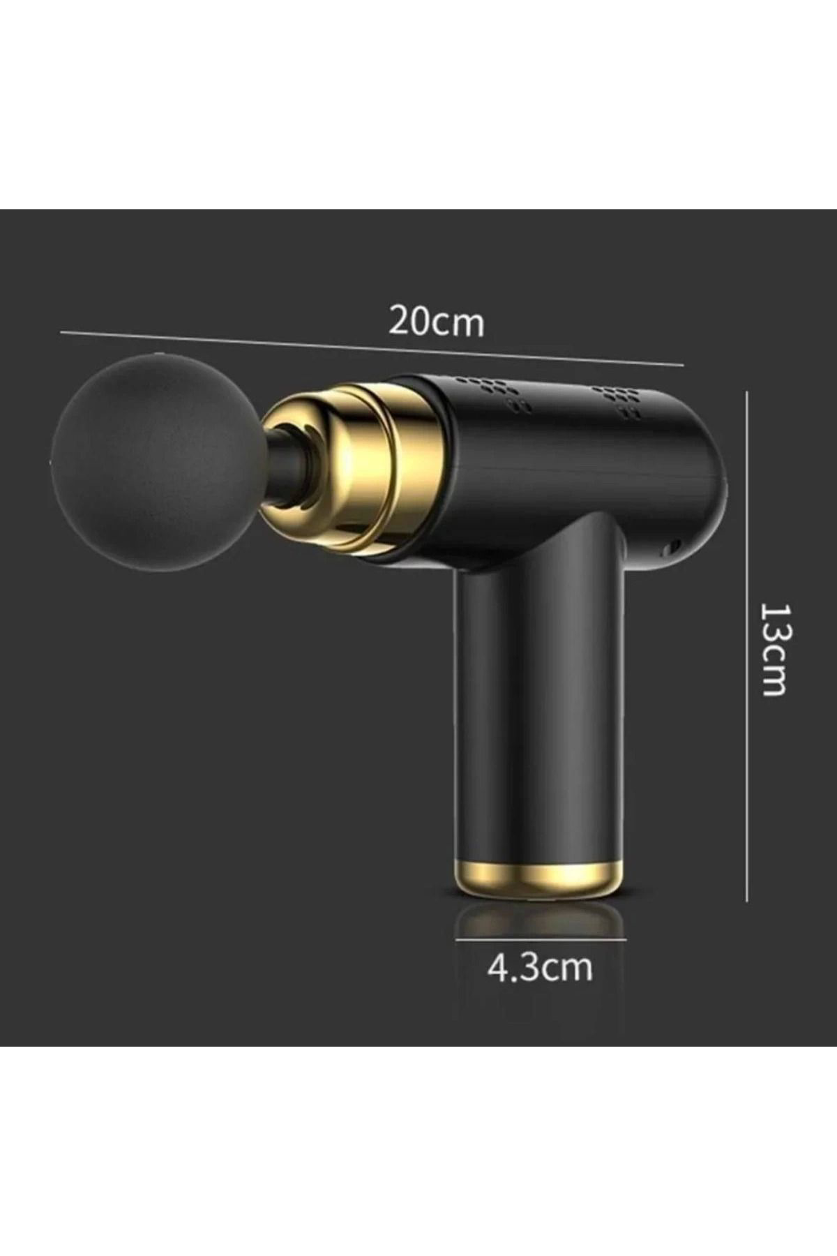 Yusuftex 4 Başlikli Usb Şarj Olabilen Masaj Tabancasi