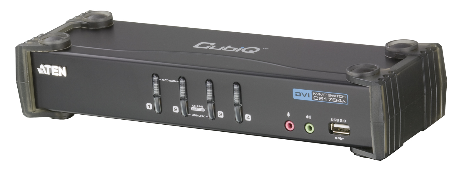 Evimdeyokyok 4 Port Lu Usb 2.0 Dvi Kvmp™ Switch + 2 Portlu Usb (2.0) Hub, Masa