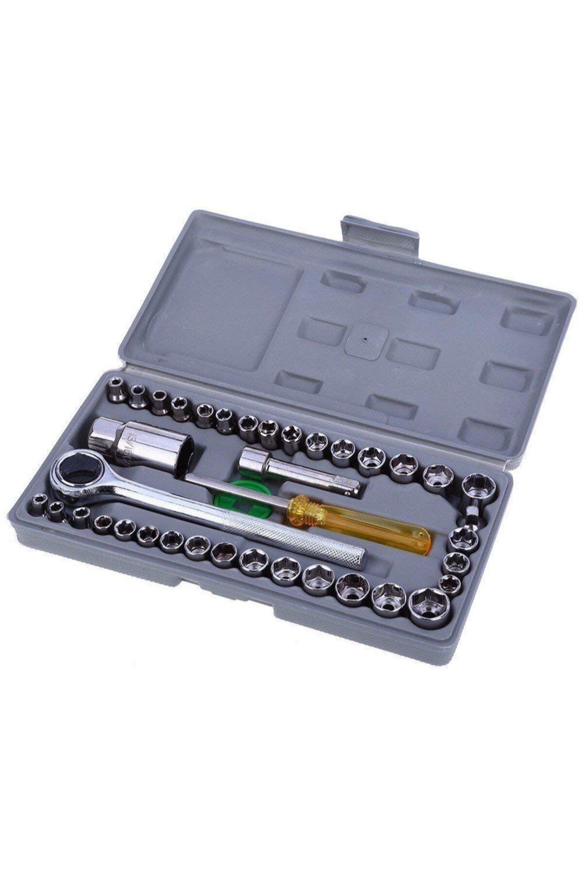 Ok Aksesuar 40 Parça  Lokma Takimi Plastik Kutulu Combination Socket Wrench S