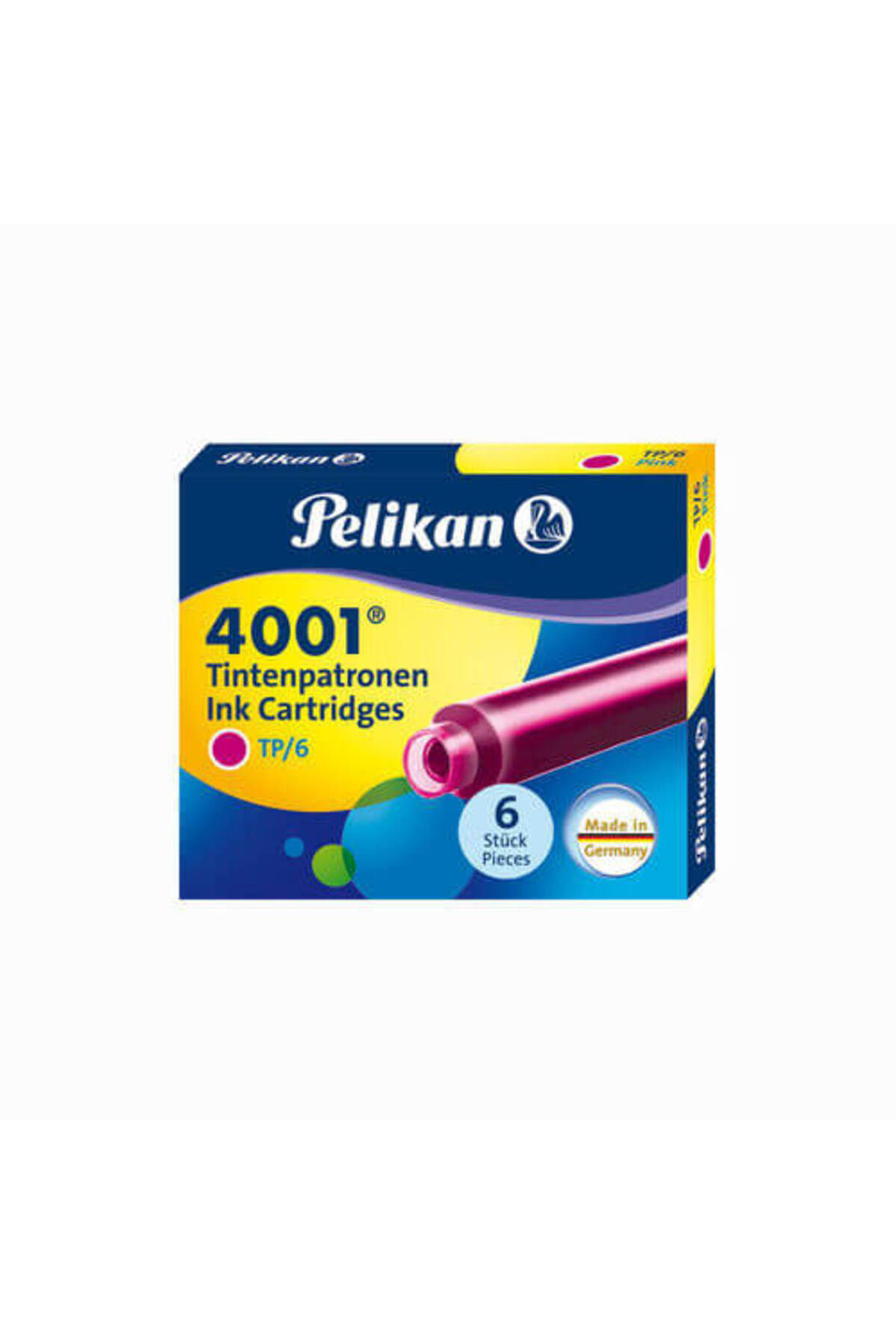 Pelikan 4001 6'Li Kisa Kartuş Tp/6 Pembe