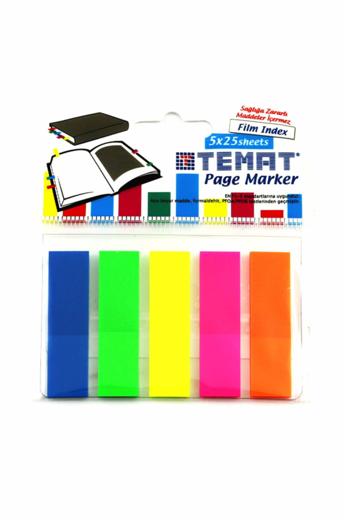 Temat 45X12 İndex Yapişkanli Ayraç 5X25 Yp. 10861