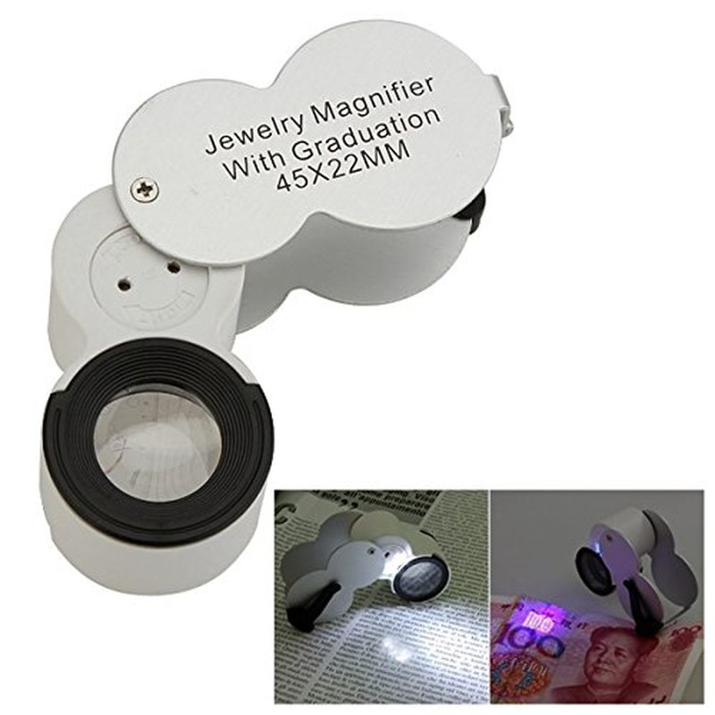 Evimdeyokyok 45X22 Ledli Para Algilama Ve Mezuniyet Taki Değerleme Büyüteç Tdr