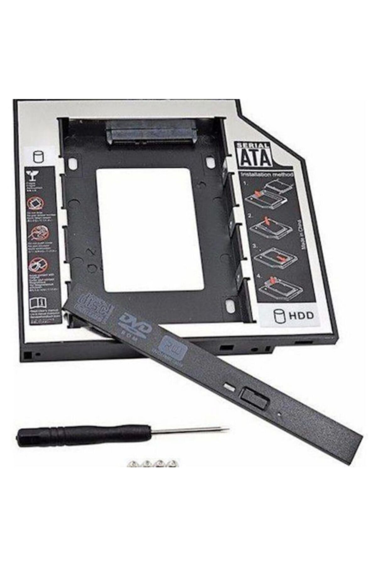 Alfais 4717 12.7Mm Sata Hdd Harddisk Caddy Kizak Kutu Laptop Ssd Noteboo