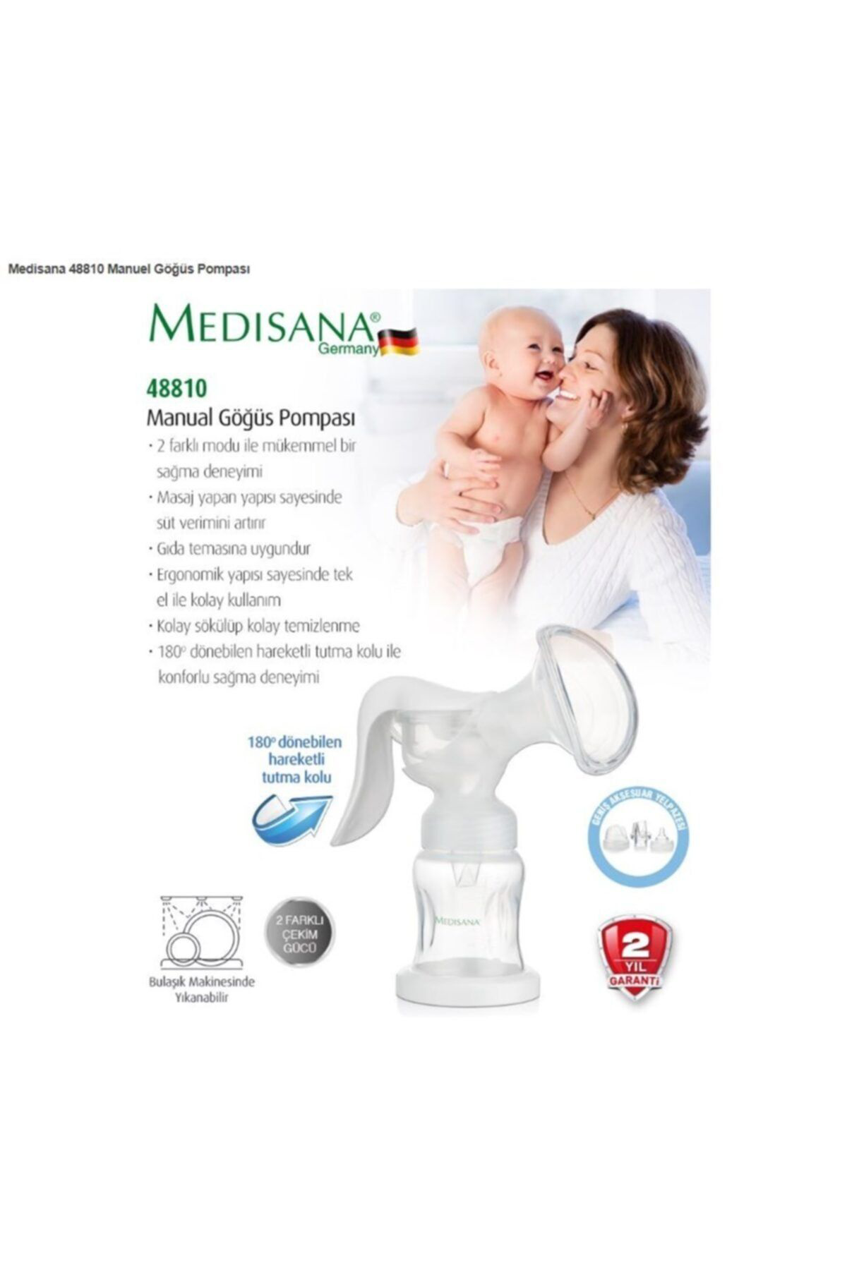 Medisana 48810 Manuel Tekli Göğüs Pompasi