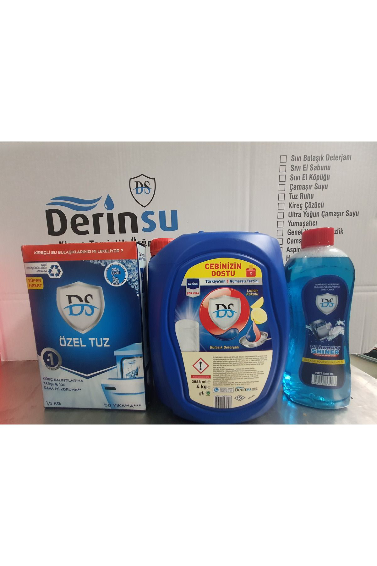 4KĞ BULAŞIK +1.5KĞ ÖZEL TUZ+500ML PARLATİCİ