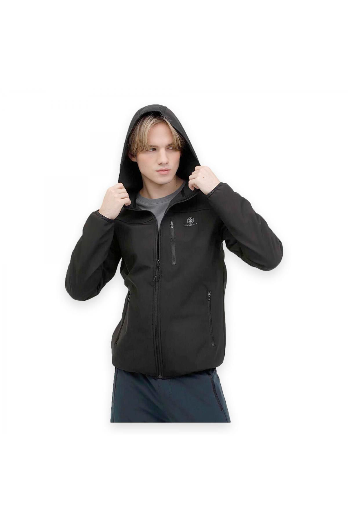 Lumberjack 4W,Ml Bsc Sftshell 1Gt16 4Pr Waterrepellent Ceket Antrasit Erkek