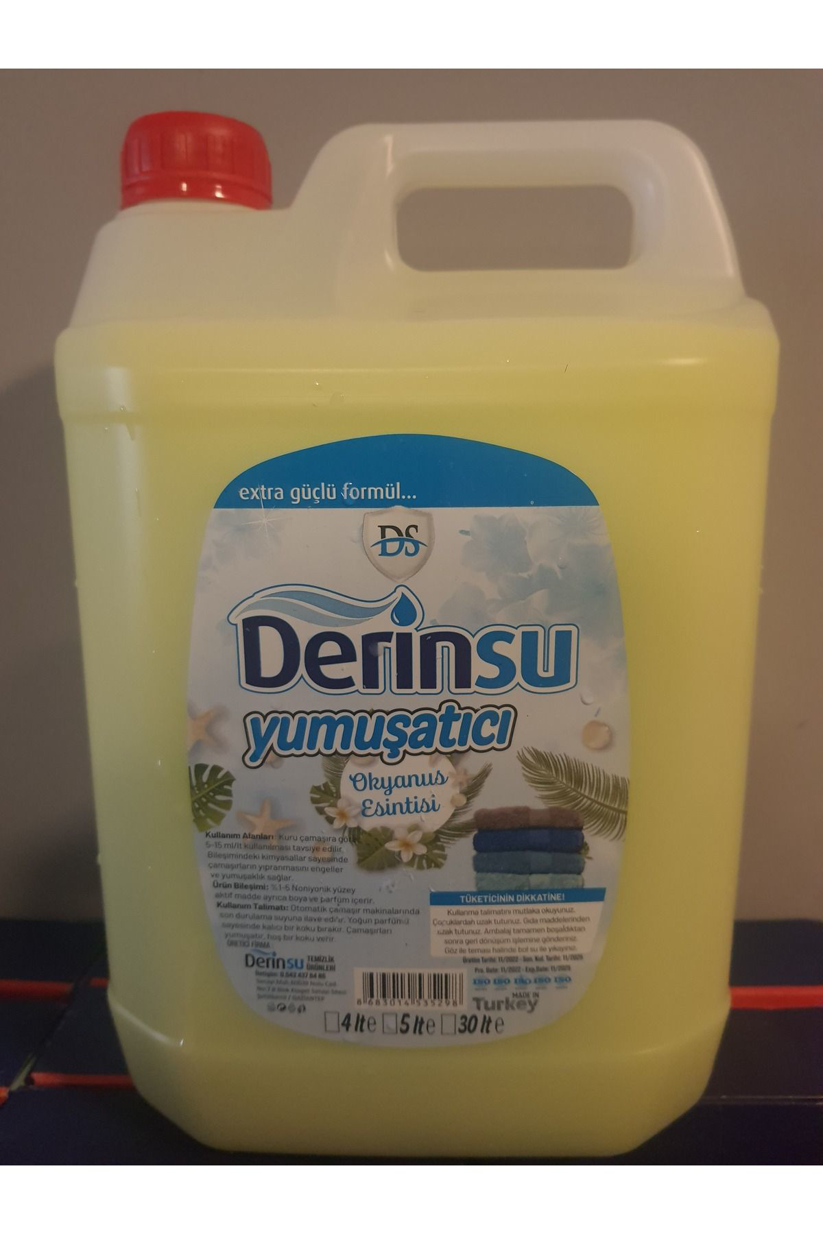 Derinsu Kimya 5 Lt Limon Kokulu Yumuşatici
