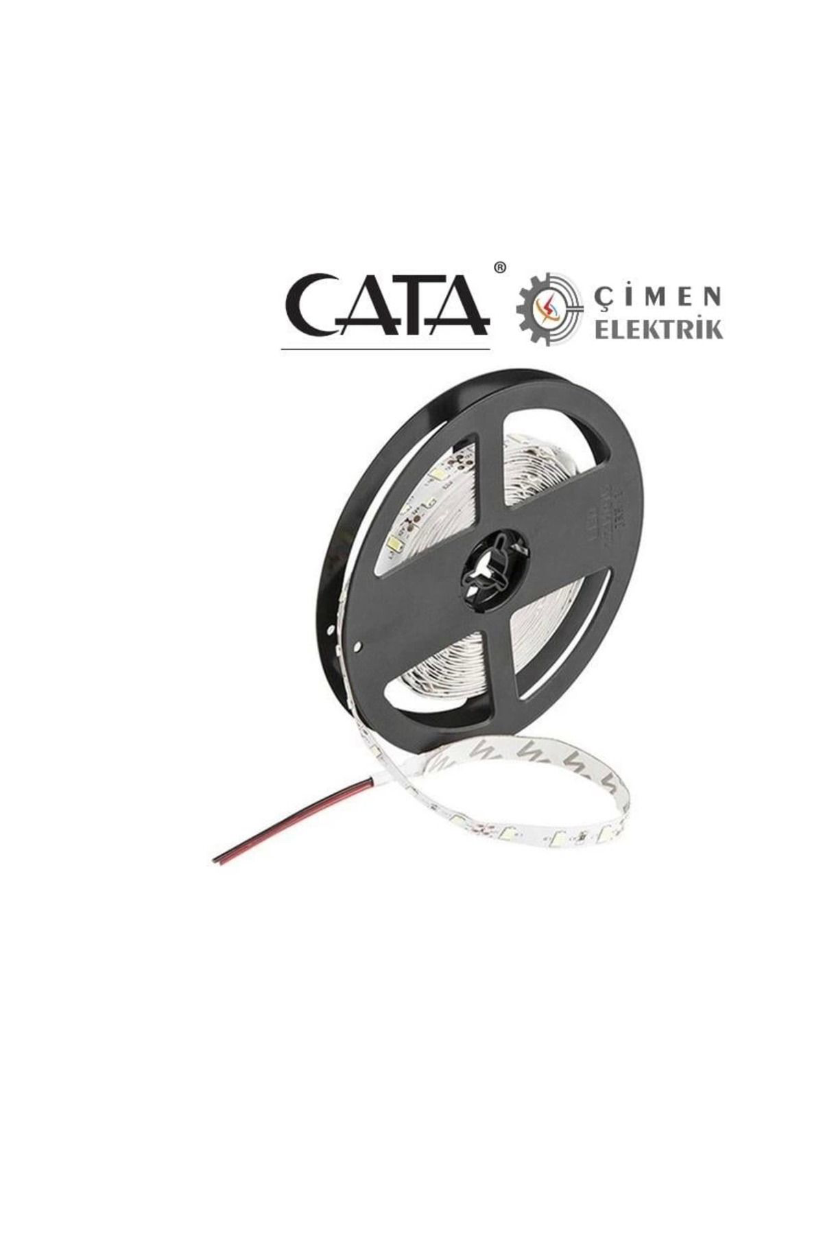 Yusuftex 5 Metre Cata Ct 4537 Şerit Led 12 Çip 3200K Gün İşiği