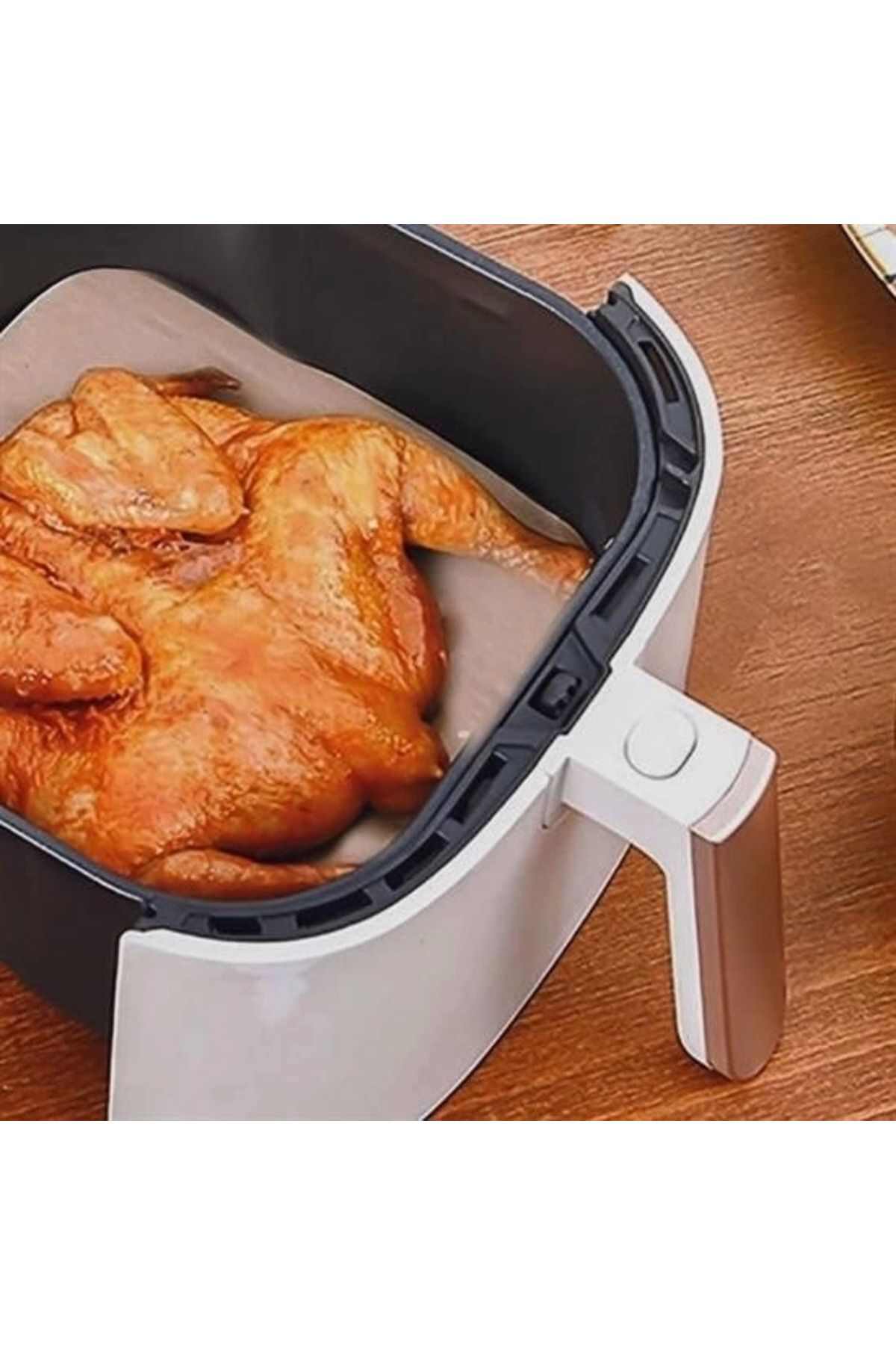 Yusuftex 50 Adet Air Fryer Pişirme Kağidi Tek Kullanimlik Yağ Su Geçirmez