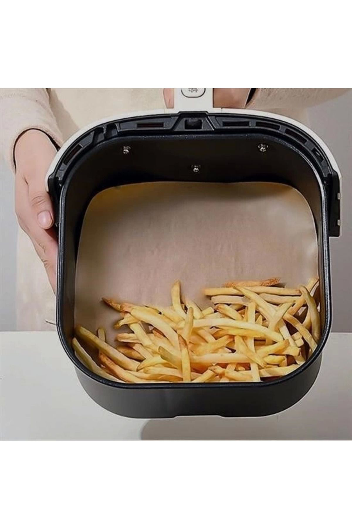 Yusuftex 50 Adet Air Fryer Pişirme Kağidi Tek Kullanimlik Yağ Su Geçirmez