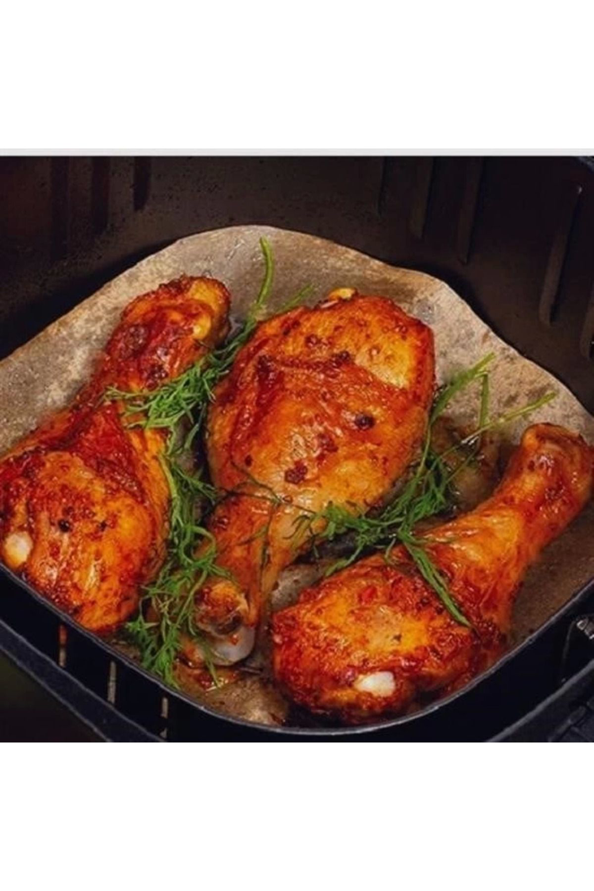 Yusuftex 50 Adet Air Fryer Pişirme Kağidi Tek Kullanimlik Yağ Su Geçirmez