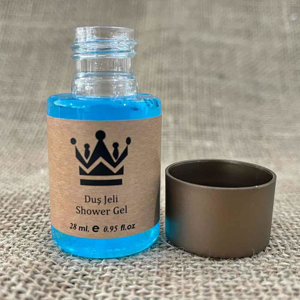 Private 500 Adet Standart Otel Duş Jeli Geniş Kapak Kraft 30 Ml Silindir 