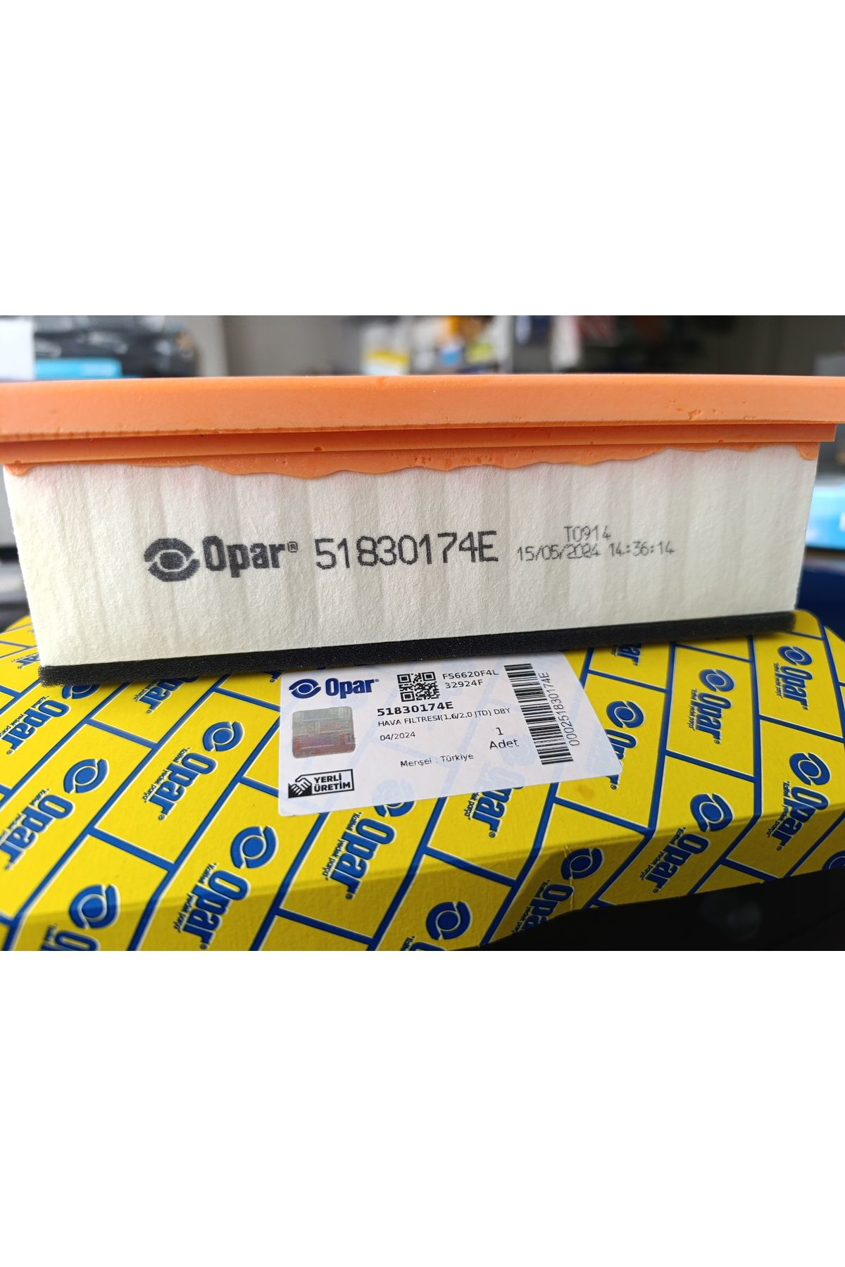 Opar 51830174E Doblo Linea 1.6 Hava Filtresi