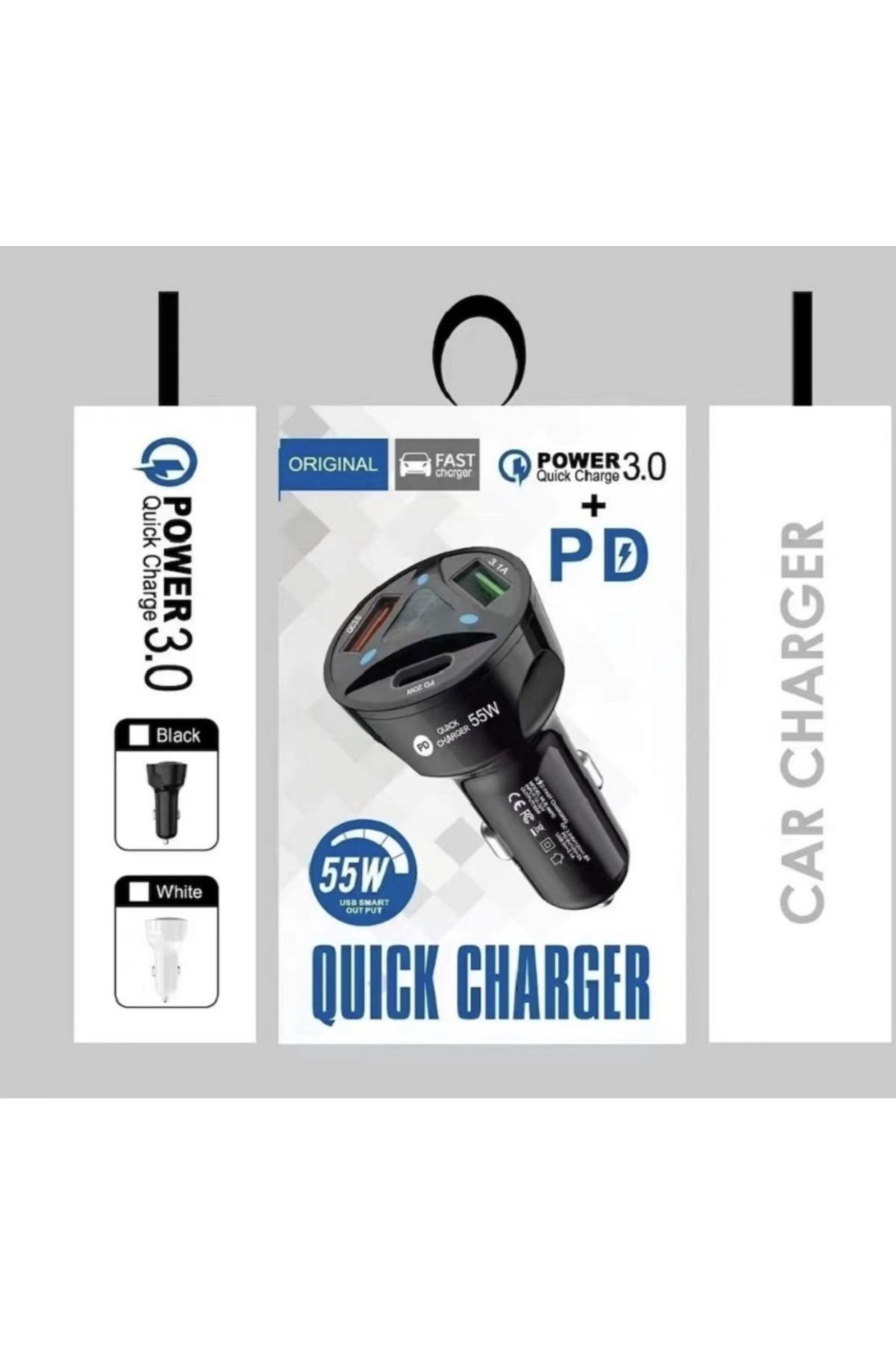 Rosepremium 55W Pd - 3.0A Çift Usb 3 Girişli Hizli Araç Şarji Weepy Wpy-Pd55w